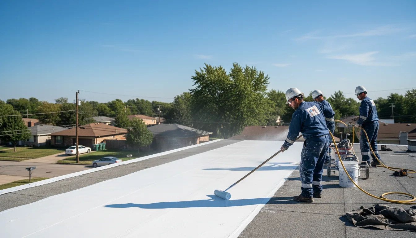 Commercial roof coating in Wyandotte, MI near me